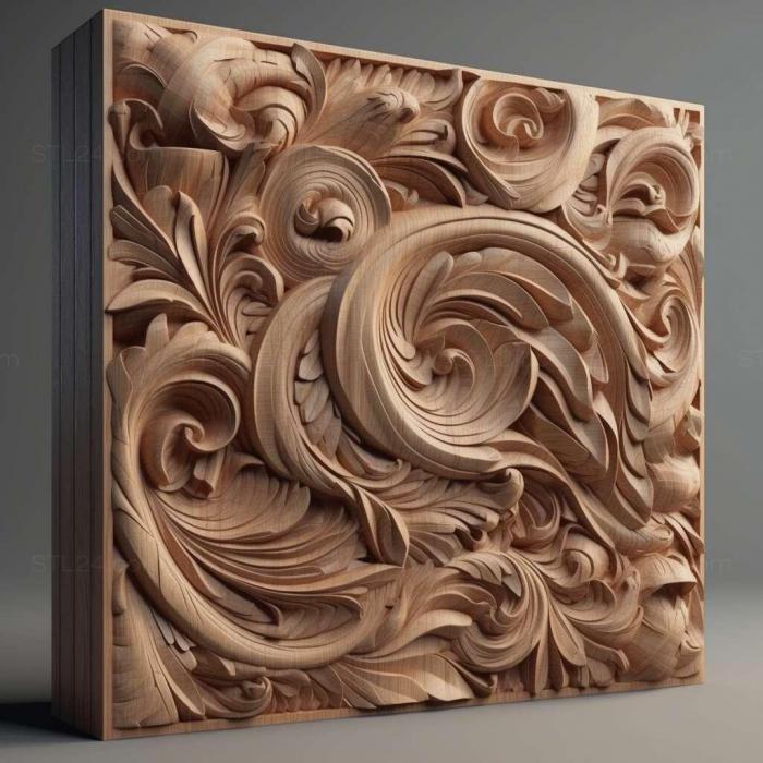 Patterns and decorations (stl parametric 1, PATTERN_2069) 3D models for cnc